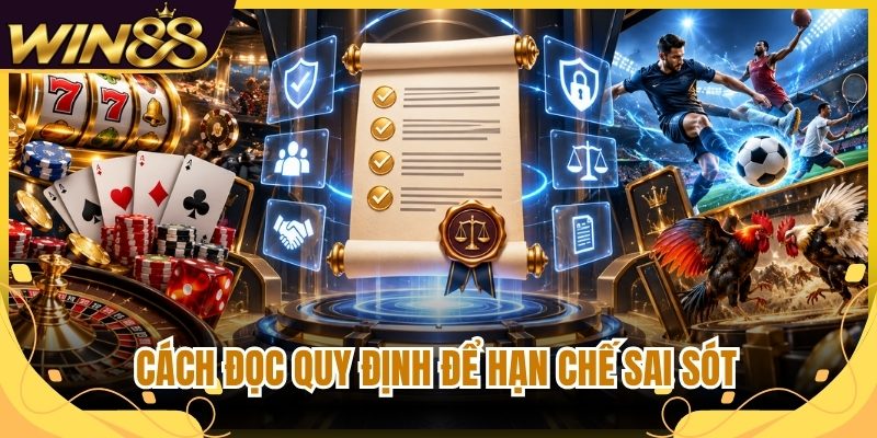 Điều Khoản Điều Kiện Win88 - Quy Định Sử Dụng Minh Bạch 3 Cách đọc quy định để hạn chế sai sót