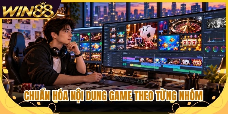 Tác Giả Win88 Johan Trịnh Và Hành Trình Chuyên Môn 3 Chuẩn hóa nội dung game theo từng nhóm