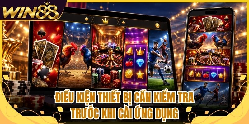 Điều kiện thiết bị cần kiểm tra trước khi cài ứng dụng