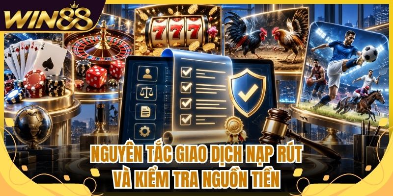 Điều Khoản Điều Kiện Win88 - Quy Định Sử Dụng Minh Bạch 2 Nguyên tắc giao dịch nạp rút và kiểm tra nguồn tiền