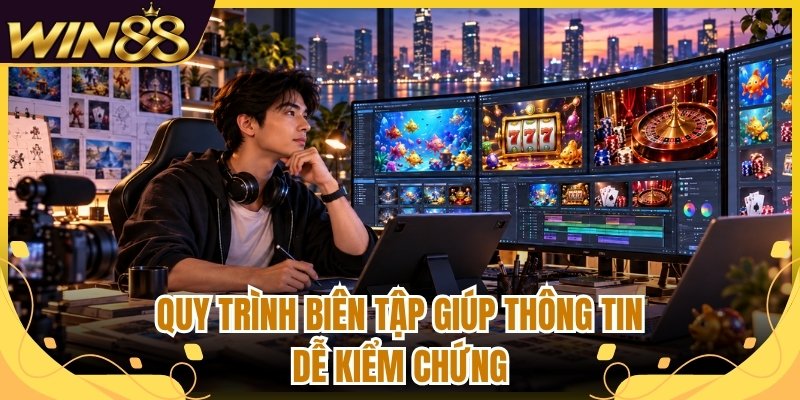 Tác Giả Win88 Johan Trịnh Và Hành Trình Chuyên Môn 4 Quy trình biên tập giúp thông tin dễ kiểm chứng