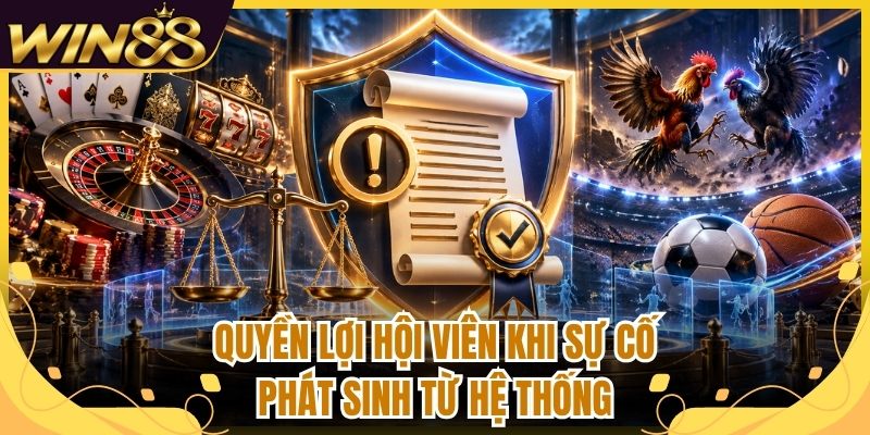 Miễn Trừ Trách Nhiệm Win88 - Quy Định Hội Viên Cần Biết 3 Quyền lợi hội viên khi sự cố phát sinh từ hệ thống