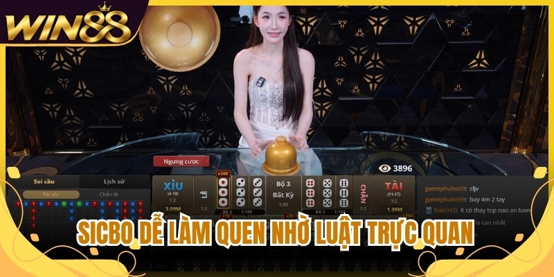 Sicbo dễ làm quen nhờ luật trực quan