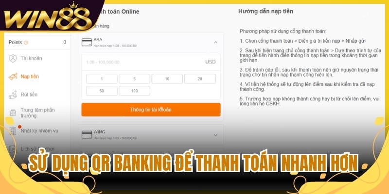 Sử dụng QR Banking để thanh toán nhanh hơn