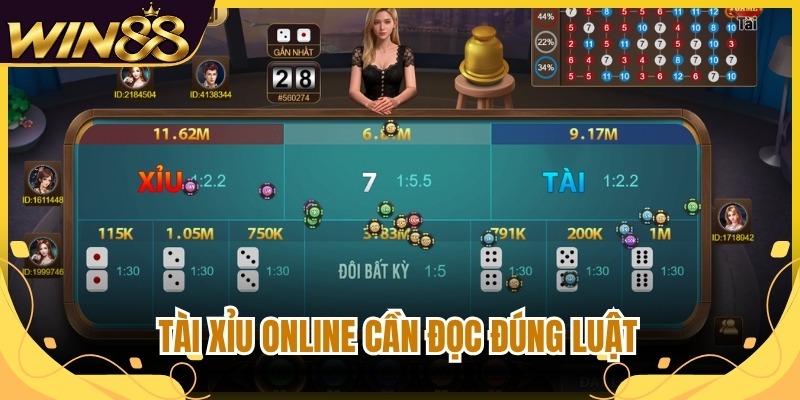 Tài xỉu online cần đọc đúng luật  